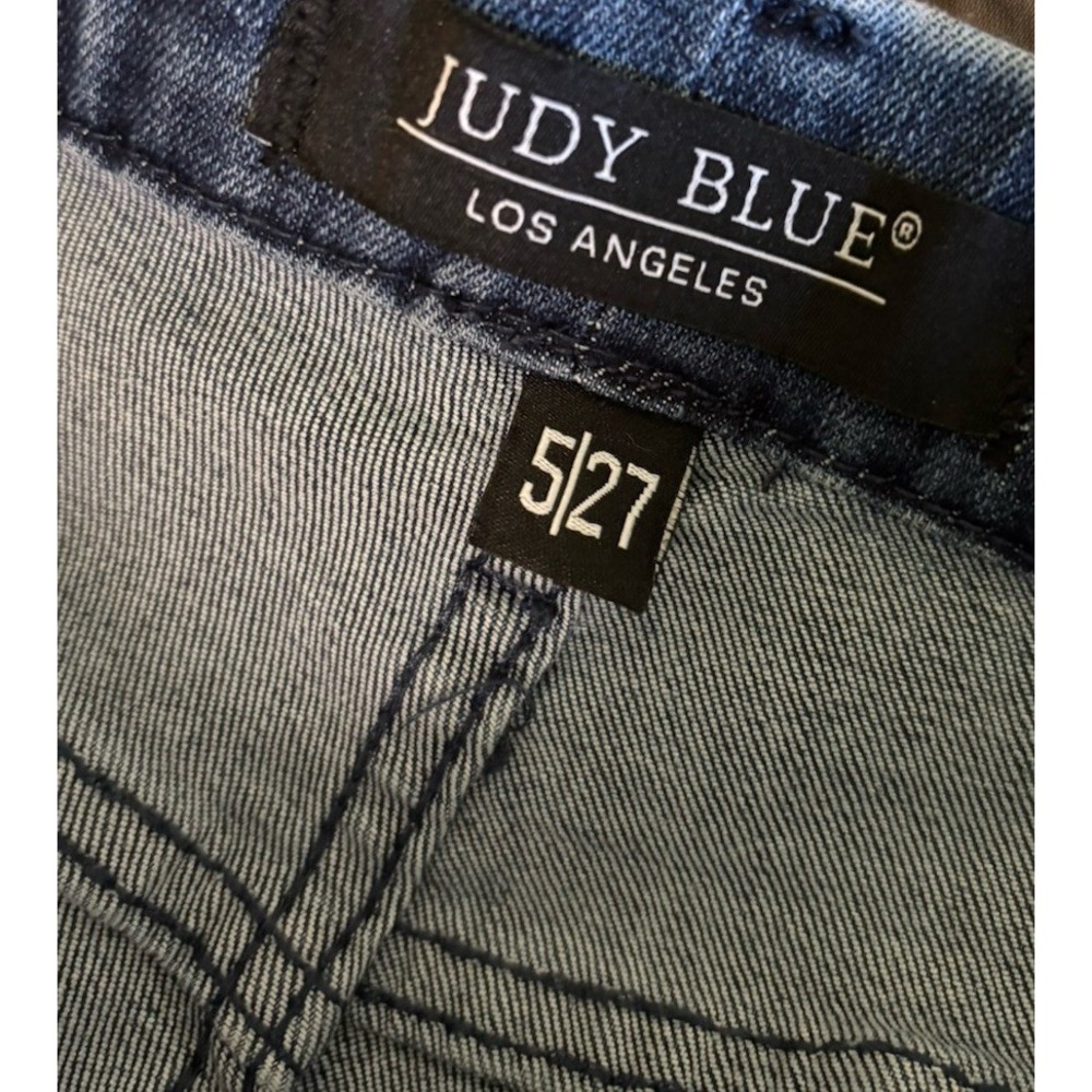 Judy Blue Jeans Pull On Skinny Fit Capri Elastic Waist JB78111 Women's Size 5/27 - Picture 3 of 6